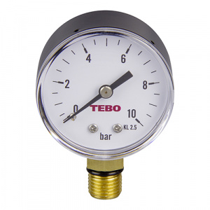 Манометр TEBO НАР 1/4" 10 бар (1/100)