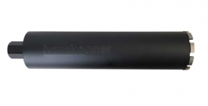 H1055-11-102 Коронка алмазная LASER по железобетону 102мм,1 1/4",L=450мм,Hanskonner